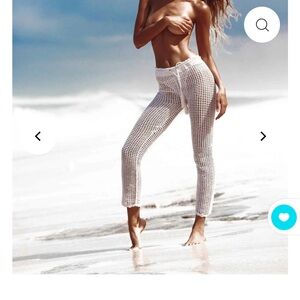 Andi Bagus Bingin Beach Pants in White (Crochet)
